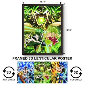 3DPWF-014 Anime - Dragon Ballz Goku Framed Poster