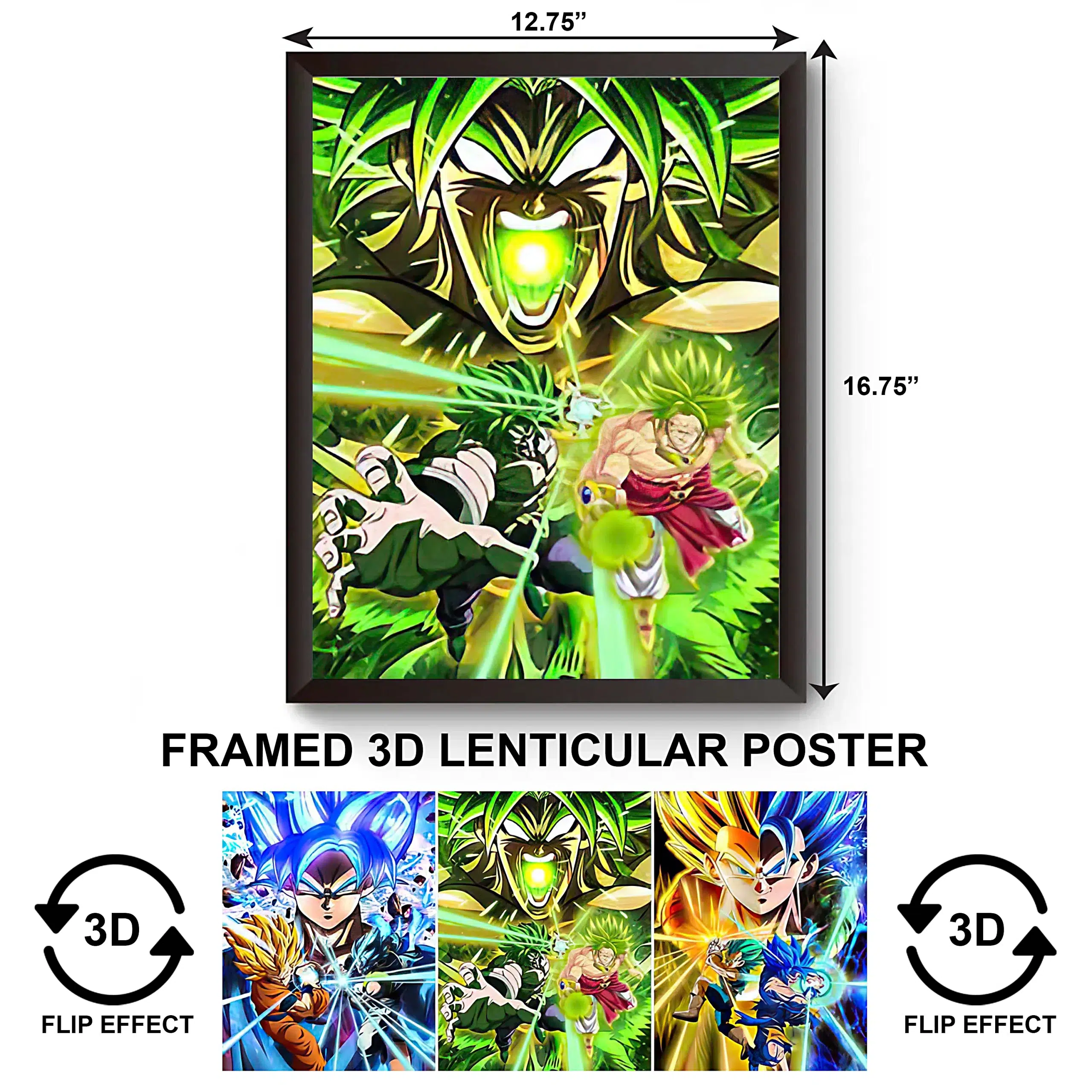 3DPWF-014 Anime - Dragon Ballz Goku Framed Poster