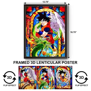 3DPWF-016 Anime - Dragon Ballz Goku The Archangel Framed Poster