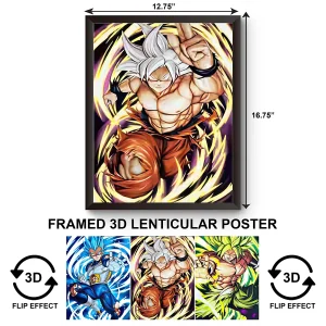3DPWF-017 Anime - Dragon Ballz Goku The Hero Framed Poster