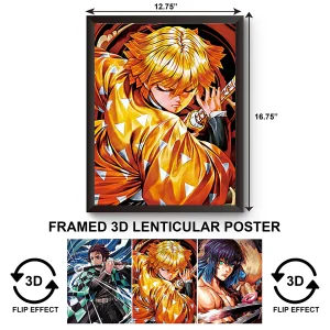 3DPWF-019 Anime - Demon Slayer Kimetsu Framed Poster