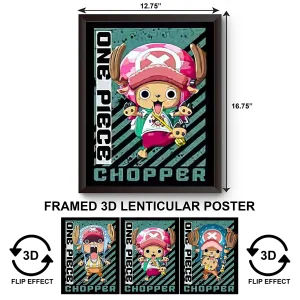 3DPWF-031 Anime - One Piece Chopper Framed Poster