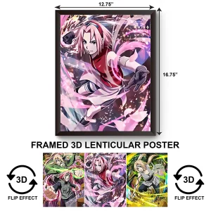 3DPWF-035 Anime - Sakura Haruno Framed Poster