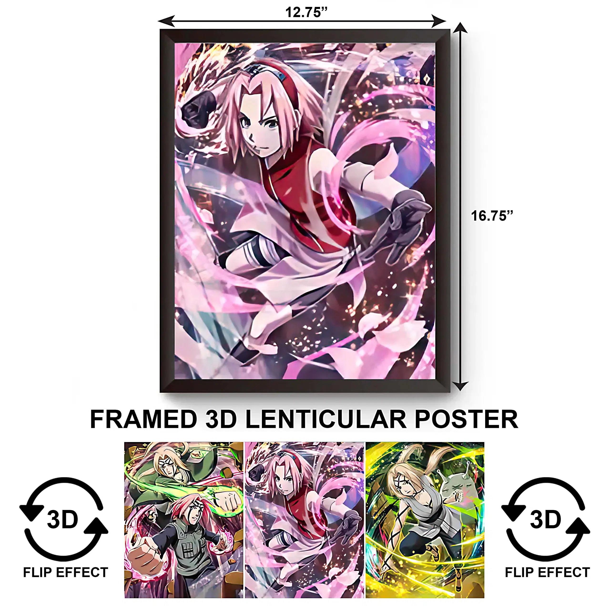 3DPWF-035 Anime - Sakura Haruno Framed Poster