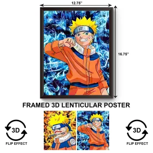 3DPWF-036 Anime - Naruto Duo Framed Poster