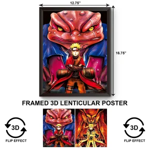 3DPWF-037 Anime - Naruto Stands Framed Poster
