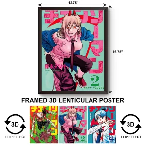 3DPWF-042 Anime - Chainsaw Man Framed Poster
