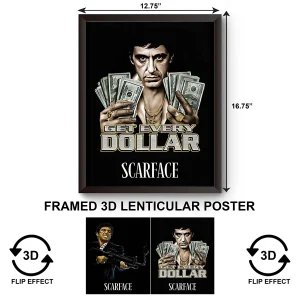 3DPWF-044 Movie - Scarface Framed Poster