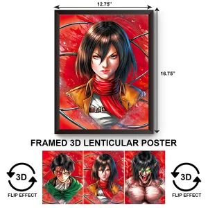 3DPWF-048 Anime - Attack on Titan Framed Poster