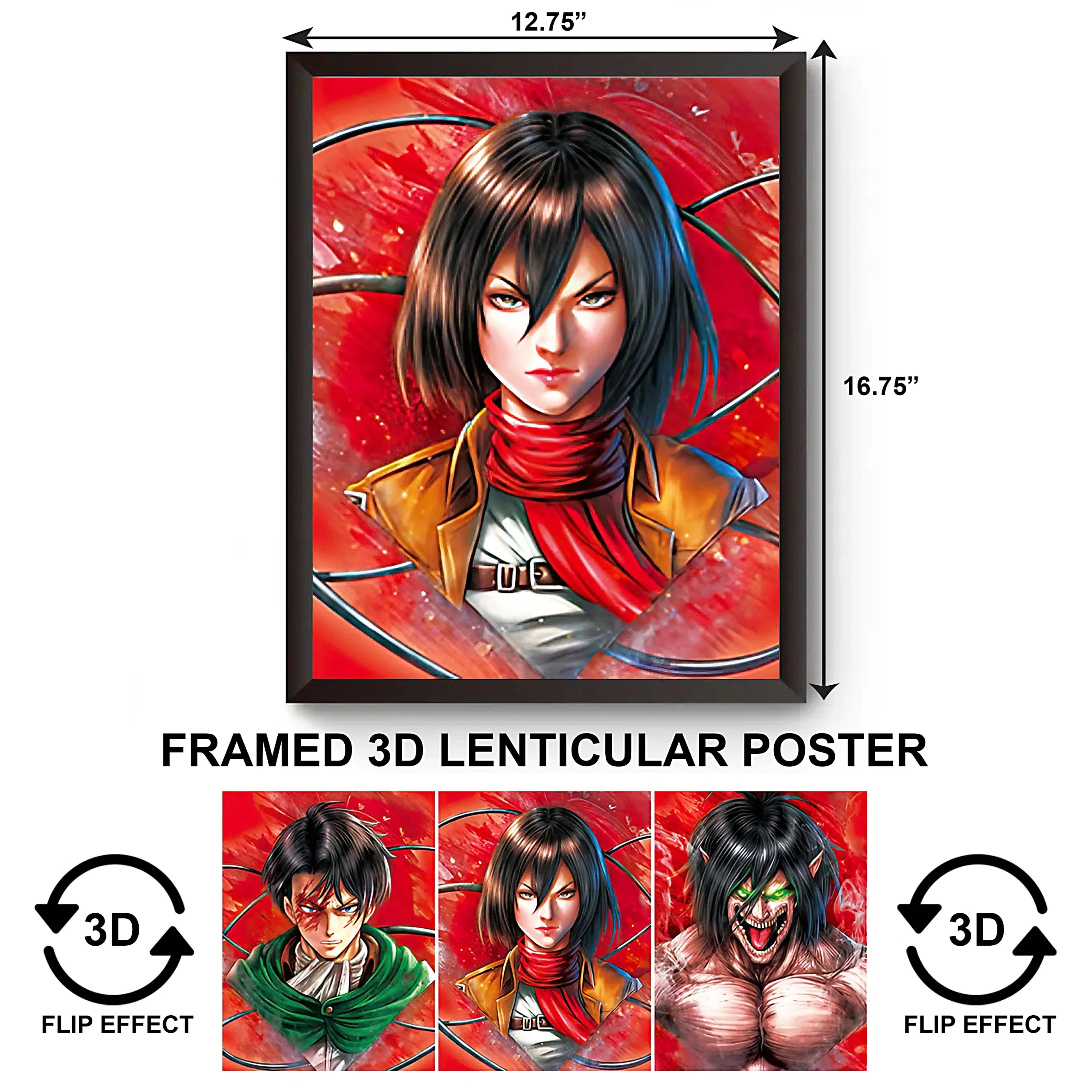 3DPWF-048 Anime - Attack on Titan Framed Poster