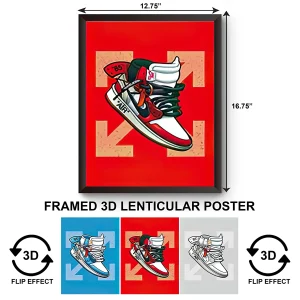 3DPWF-054 Sports - Nike Air Shoe Framed Poster