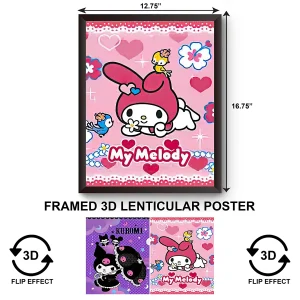 3DPWF-056 Cartoon - My Melody Framed Poster