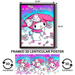 3DPWF-059 Cartoon - My Melody Lost Framed Poster