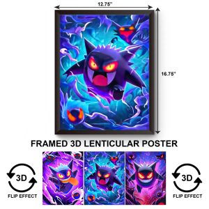 3DPWF-063 Anime - Pokemon Gengar Framed Poster
