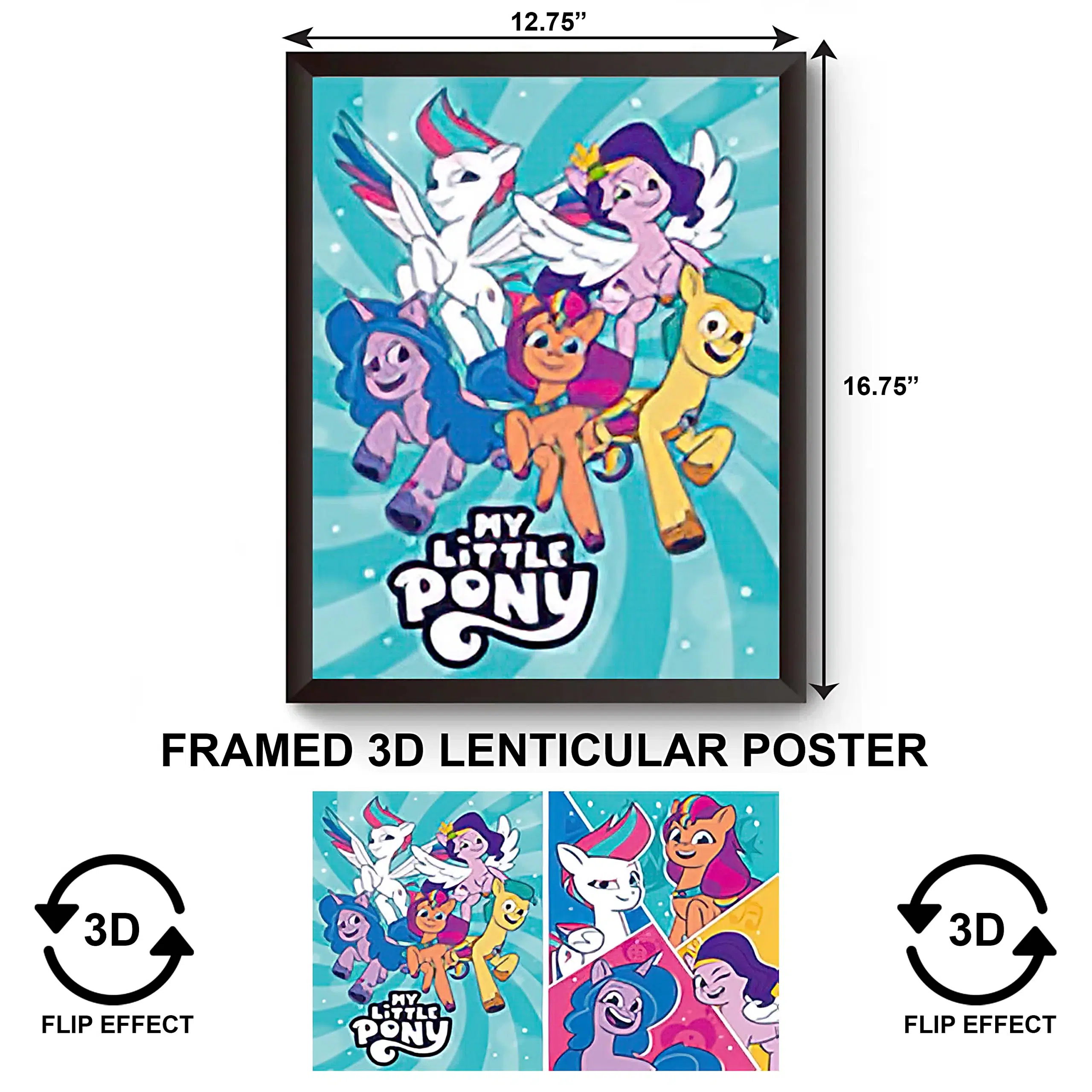 3DPWF-070 Cartoon - My Little Pony and Friends Framed Poster