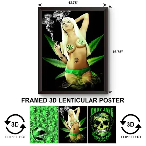 3DPWF-079 Stoned - Mary Jane Framed Poster