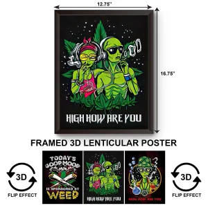 3DPWF-080 Stoned - High How Are You Framed Poster