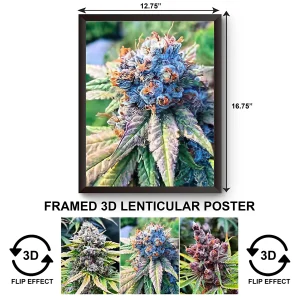 3DPWF-081 Stoned - Weed Flower Framed Poster