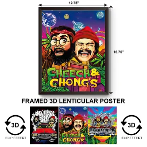 3DPWF-082 Stoned - Cheech & Chong Framed Poster