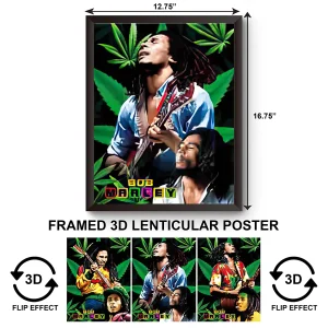 3DPWF-084 Music - Bob Marley Framed Poster
