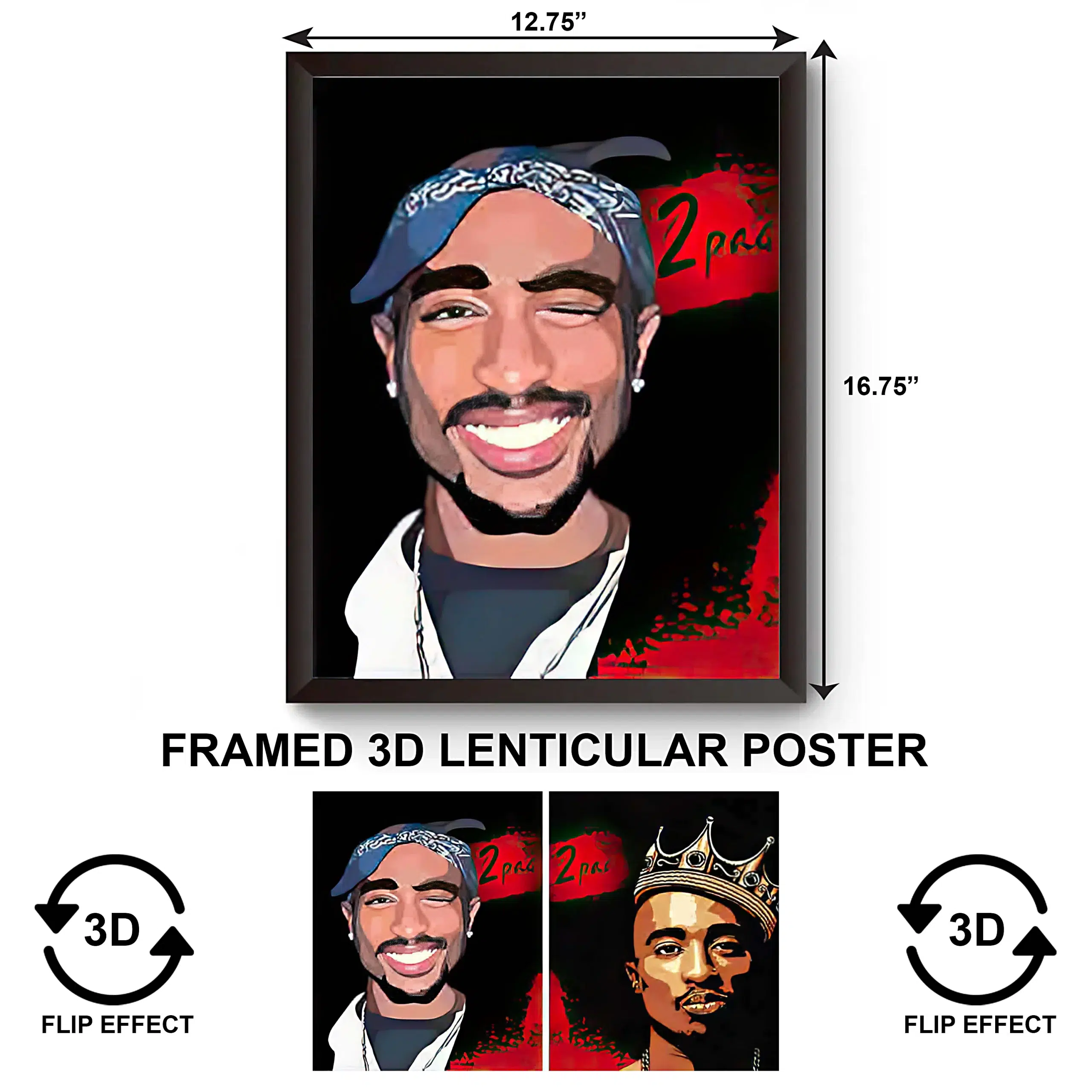 3DPWF-086 Music - 2-Pac Framed Poster