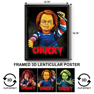 3DPWF-098 Movies - Chucky Framed Poster