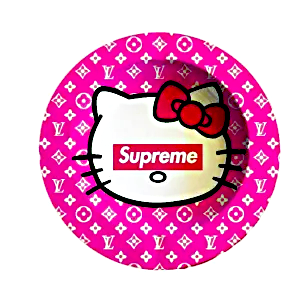 ASH040 Tin Ashtray 5.5"x5.5" Supreme Hello Kitty