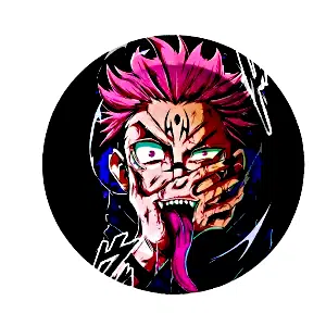 ASH048 Tin Ashtray 5.5"x5.5" Anime Jujutsu Kaisen