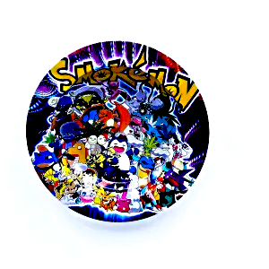 ASH065 Tin Ashtray 5.5"x5.5" Smokemon