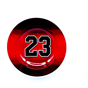 ASH070 Tin Ashtray 5.5"x5.5" Number 23