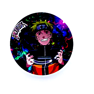 ASH084 Tin Ashtray 5.5"x5.5" Backwoods Naruto