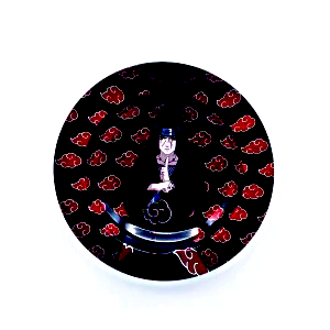 ASH085 Tin Ashtray 5.5"x5.5" Anime Itachi Akatsuki
