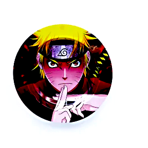 ASH086 Tin Ashtray 5.5"x5.5" Anime Naruto