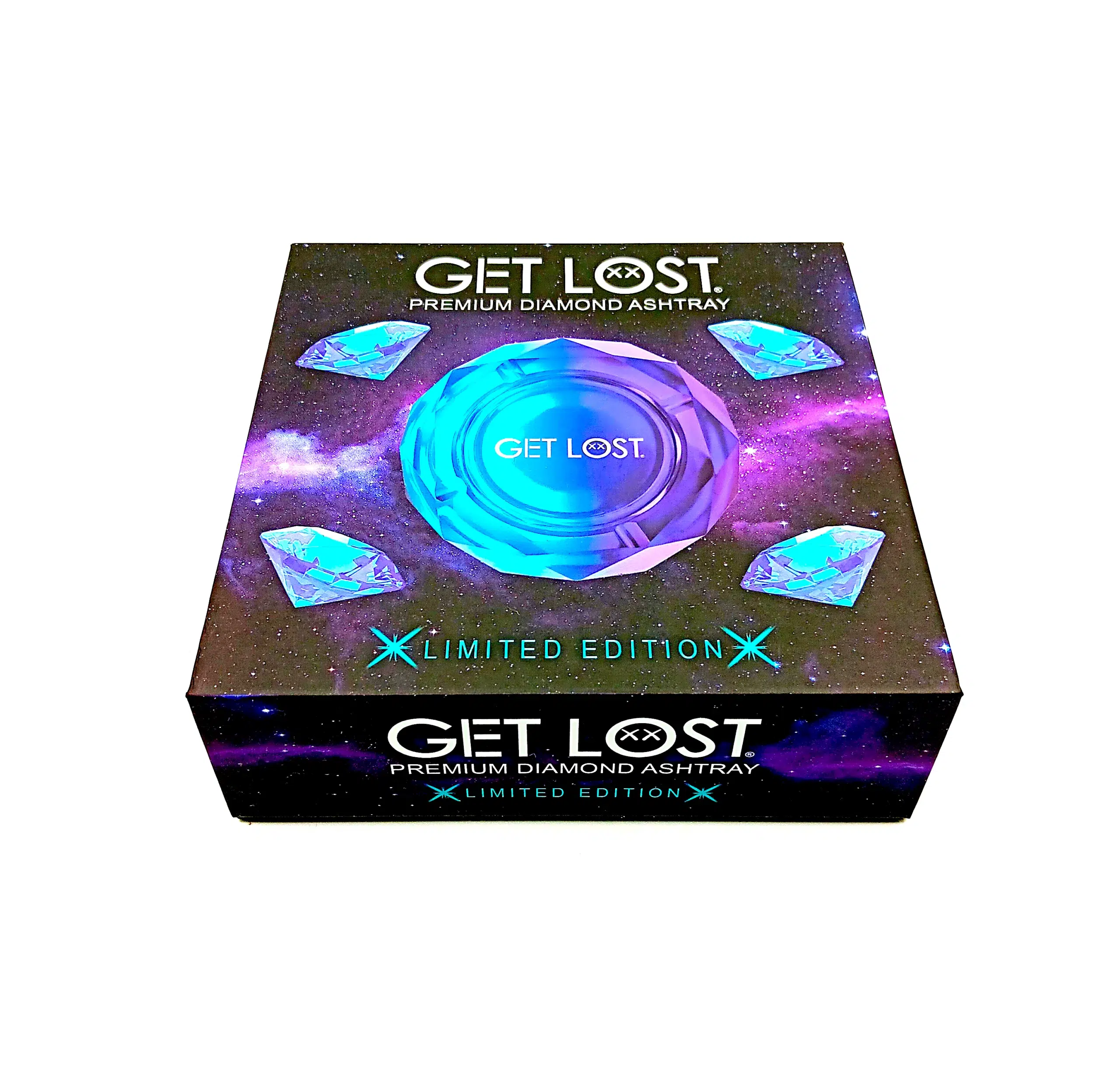 DA-BP-002 Get Lost Premium Diamond Ashtray Gradient (Blue Purple) - Image 3