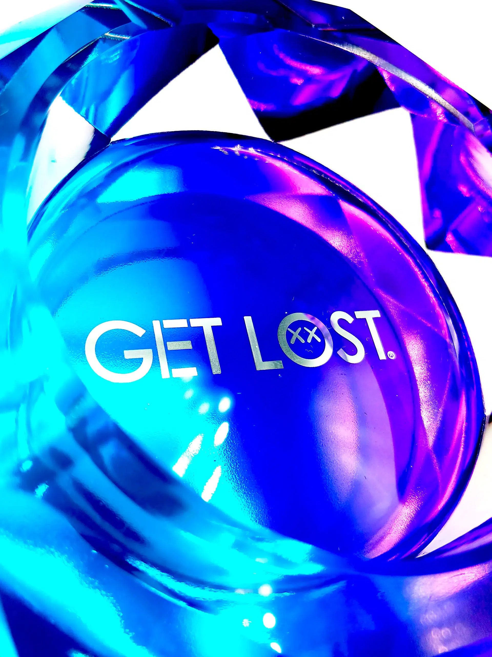 DA-BP-002 Get Lost Premium Diamond Ashtray Gradient (Blue Purple) - Image 9