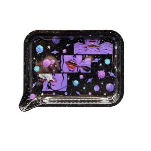 FRT-001 Get Lost Medium Funnel Rolling Tray – No Lid (Smoking Purple Girl)