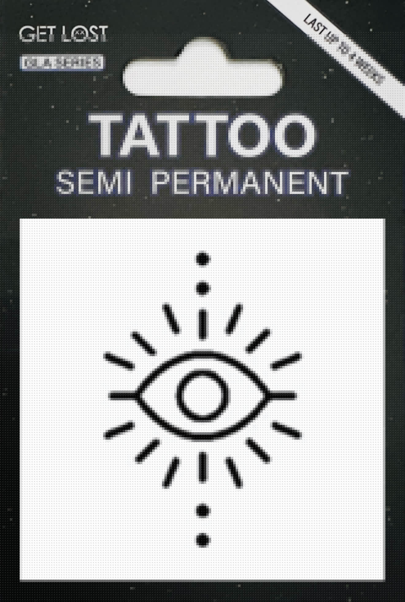 GLA-073 Semi Permanent Tattoo 2"x2"