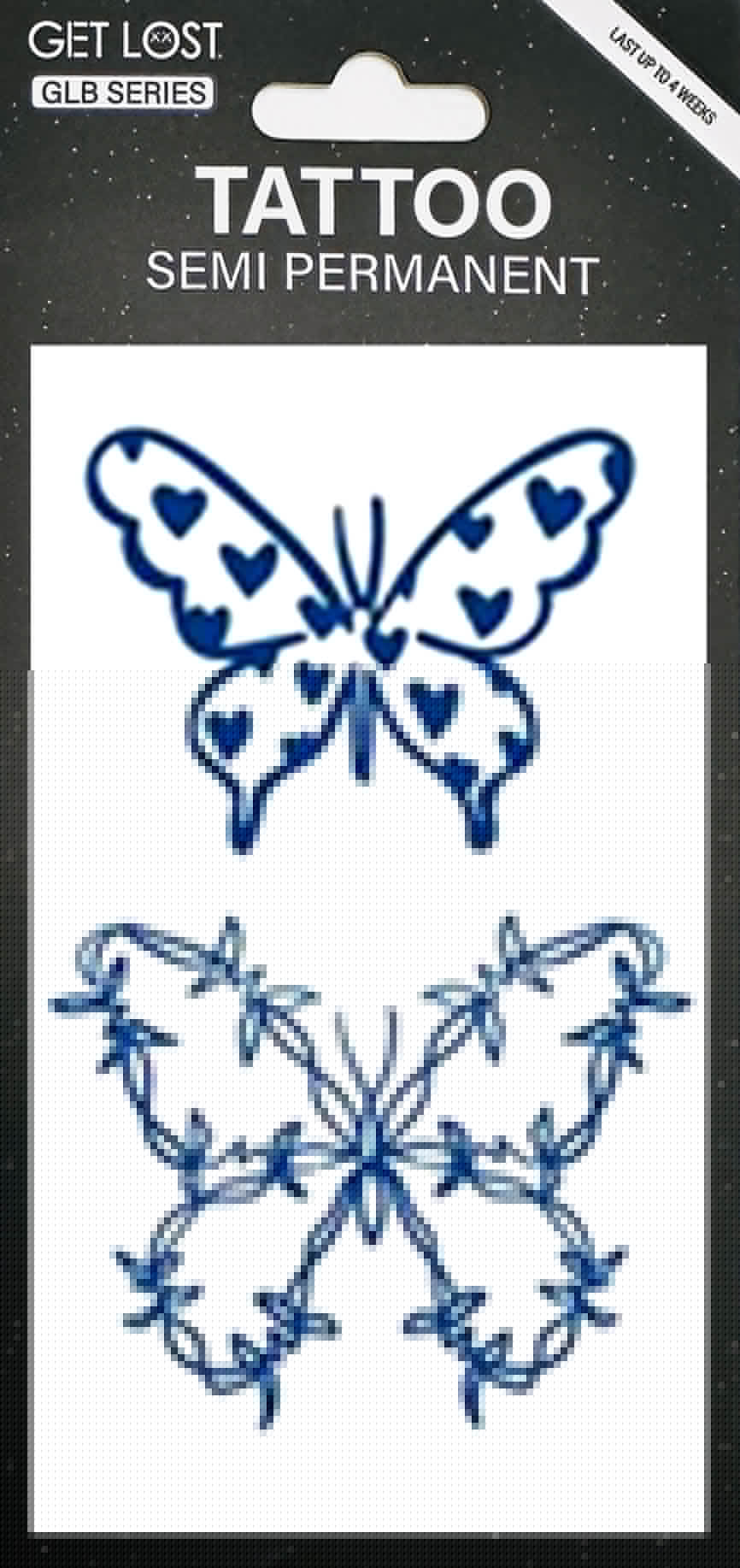 GLB-007 Semi Permanent Tattoo 2.75"x4.75"