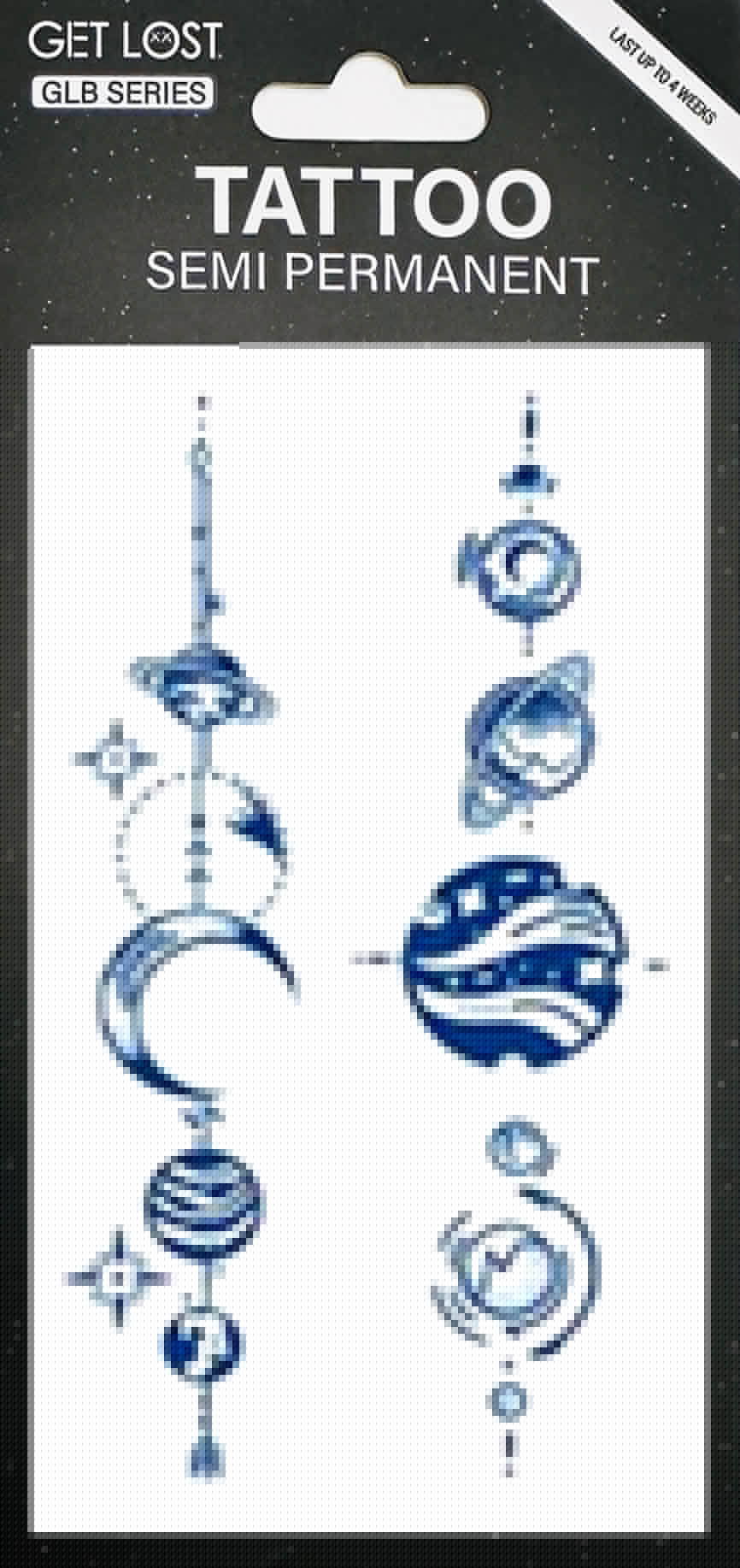 GLB-012 Semi Permanent Tattoo 2.75"x4.75"