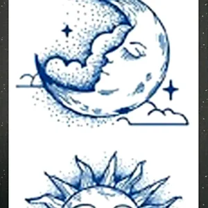 GLB-034 Semi Permanent Tattoo 2.75"x4.75"