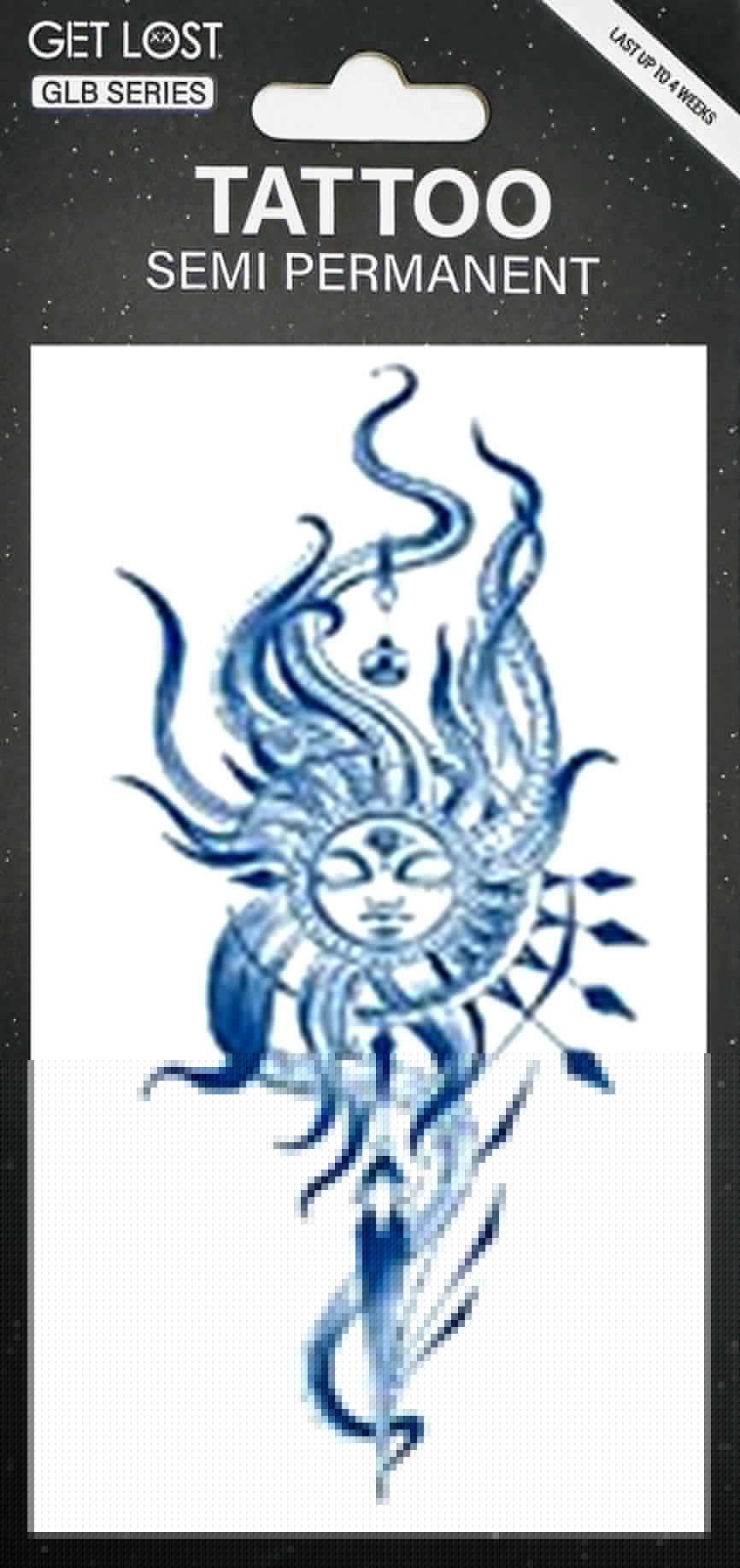 GLB-035 Semi Permanent Tattoo 2.75"x4.75"