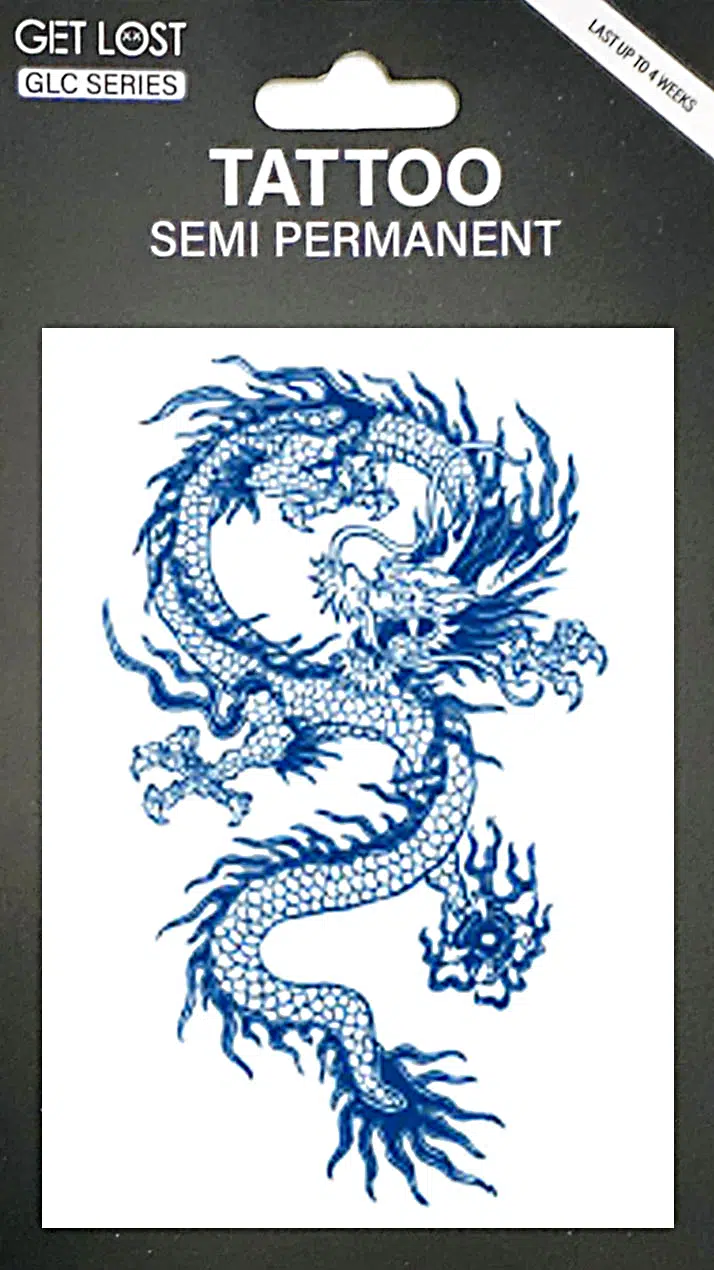 GLC-022 Semi Permanent Tattoo 3"x4.25"