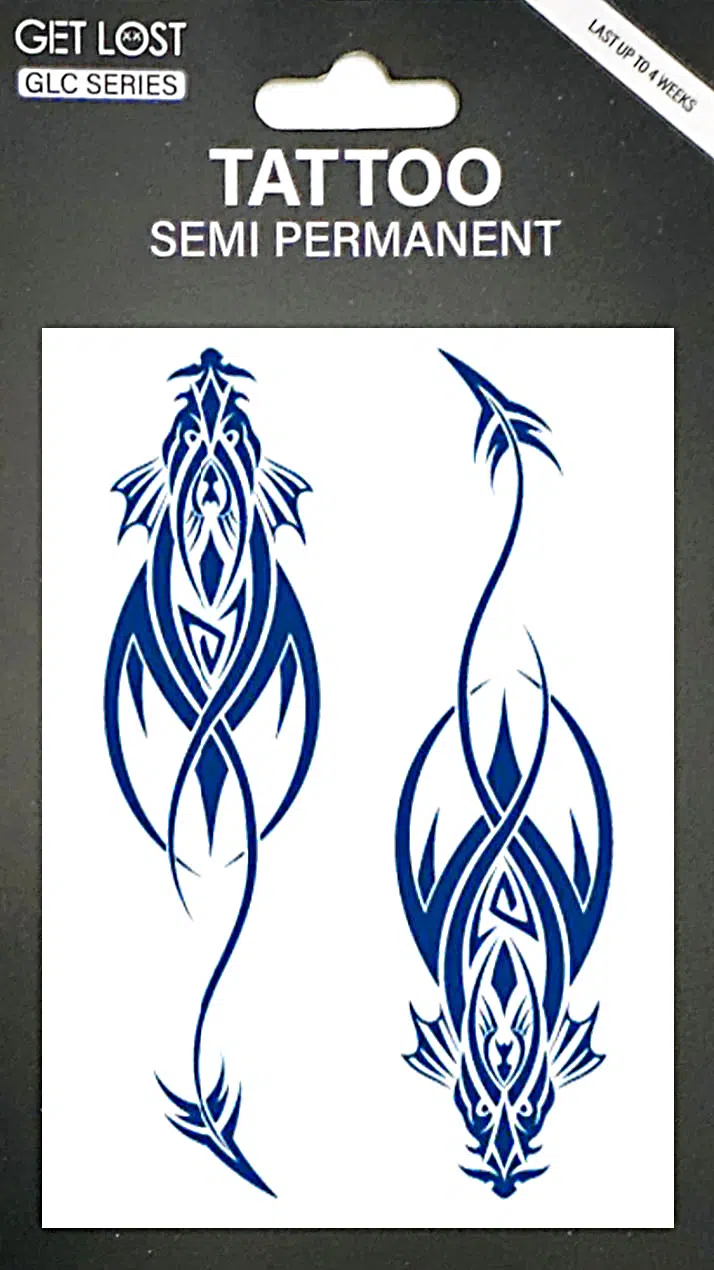 GLC-027 Semi Permanent Tattoo 3"x4.25"