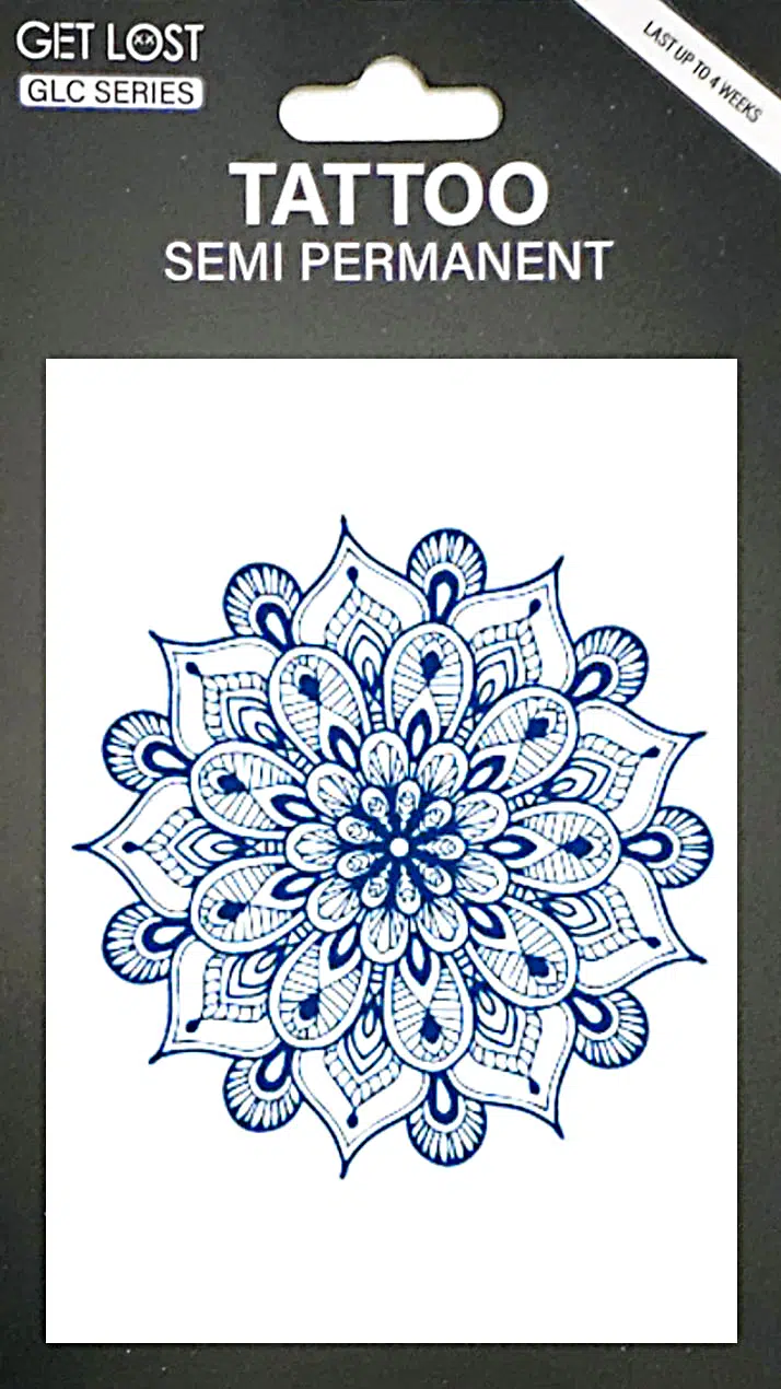 GLC-035 Semi Permanent Tattoo 3"x4.25"