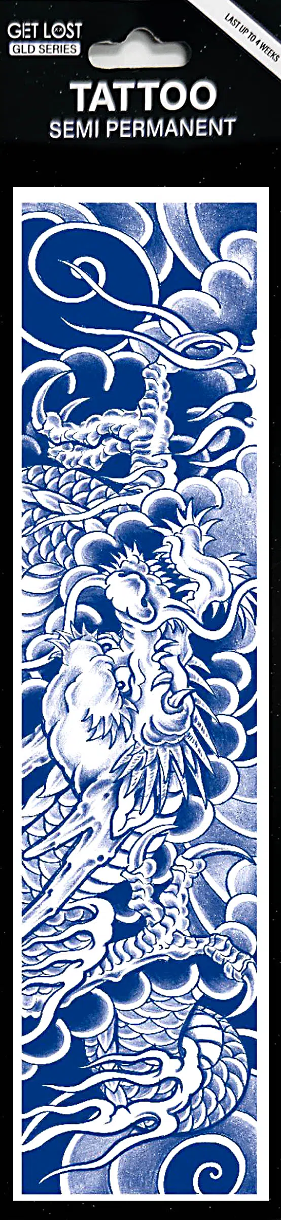 GLD-008 Semi Permanent Tattoo 2.75"x9.5"
