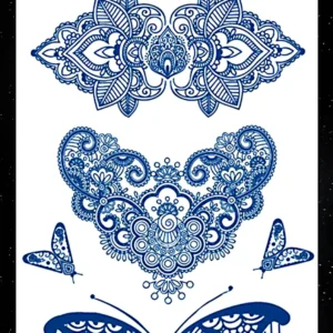 GLE-012 Semi Permanent Tattoo 4.25"x7"