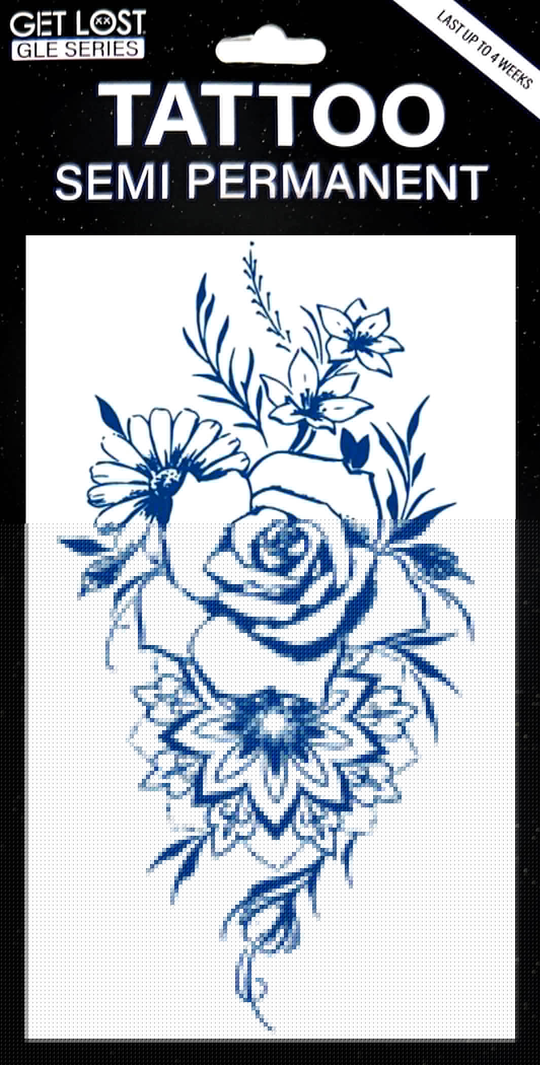 GLE-016 Semi Permanent Tattoo 4.25"x7"