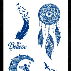 GLE-019 Semi Permanent Tattoo 4.25"x7"