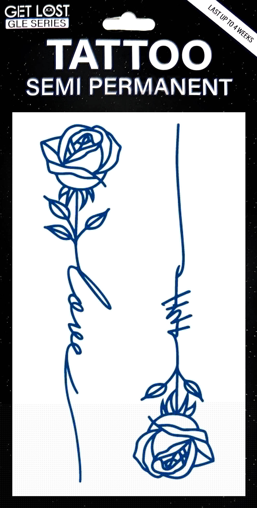 GLE-024 Semi Permanent Tattoo 4.25"x7"