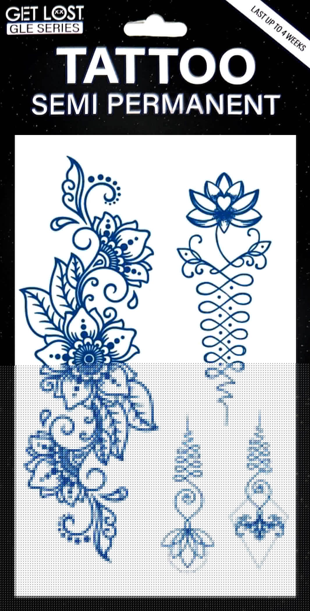 GLE-035 Semi Permanent Tattoo 4.25"x7"